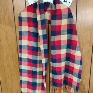 Women New Scarf Red Blue